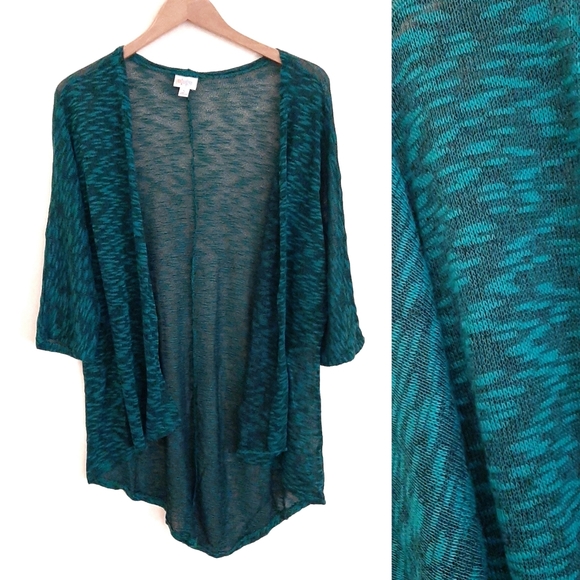 LuLaRoe Sweaters - Lularoe Teal Open Cardigan Sweater Coverup